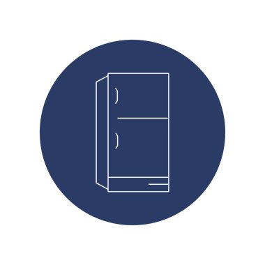 Modern buzdolabı ikon vektörünü dondur