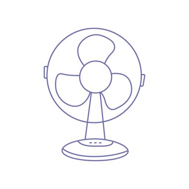 Modern elektrik fan simgesi vektörü