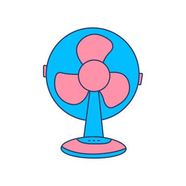 Modern elektrik fan simgesi vektörü