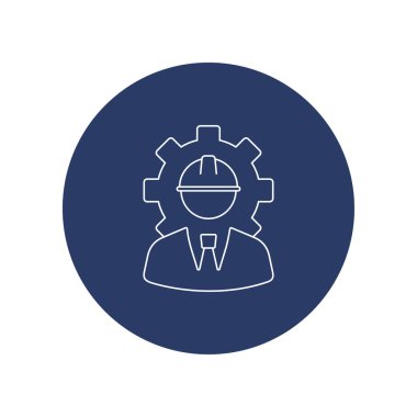 Endüstriyel teknisyen mühendis simgesi