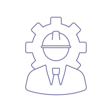 Endüstriyel teknisyen mühendis simgesi