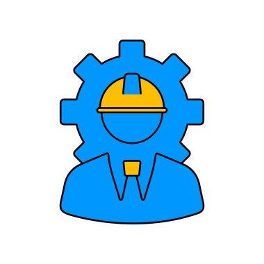 Endüstriyel teknisyen mühendis simgesi