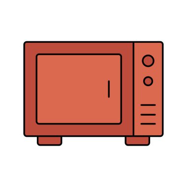 Yaratıcı pişirme mikrodalga fırın vektörü