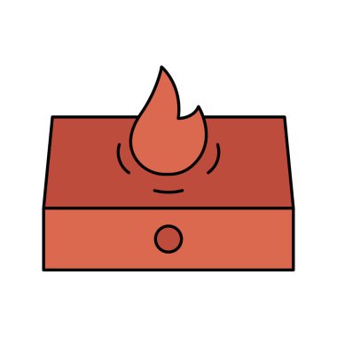 Yaratıcı gaz soba simgesi