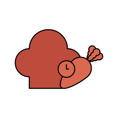 Yaratıcı aşçı şefi ikon vektörü