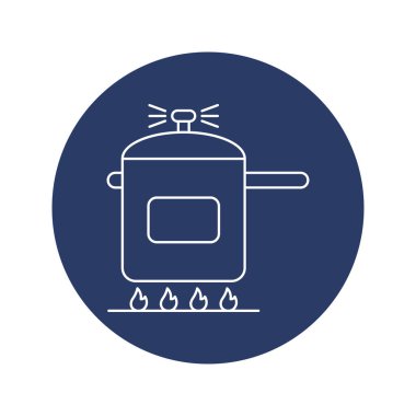 Modern basınçlı fırın simgesi