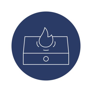 Yaratıcı gaz soba simgesi
