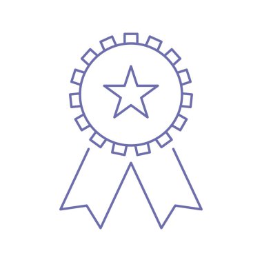 yaratıcı rozet kurdele simgesi vektörü