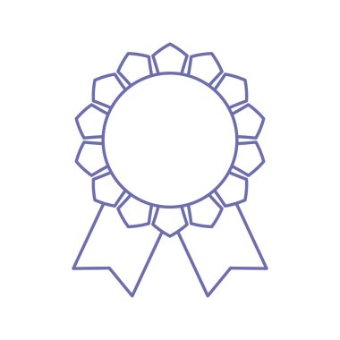 yaratıcı rozet kurdele simgesi vektörü