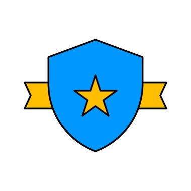 yaratıcı rozet kurdele simgesi vektörü