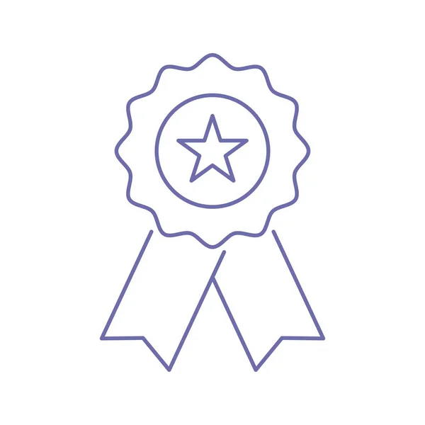Creative Badge Ribbon Icon Vector — Stock Vector