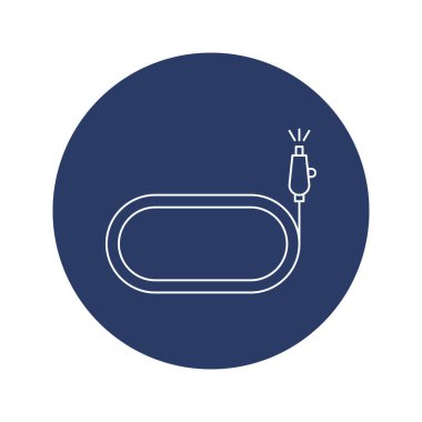 Bahçe Su Borusu Simgesi Vektörü