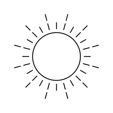 Güneş ışığı hava durumu ikonu