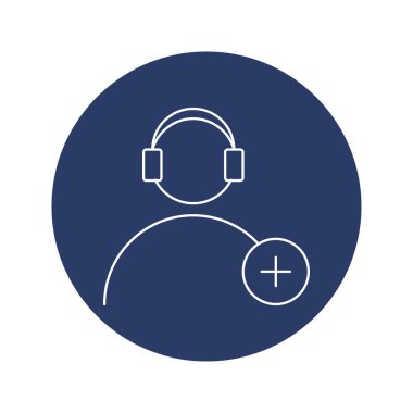 Acil tıbbi destek çağrısı ikon vektörü