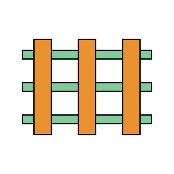 Gartengeländer Ikone — Stockvektor