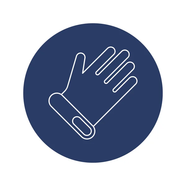 Golf Hand Gloves Icon Vector — Stock Vector