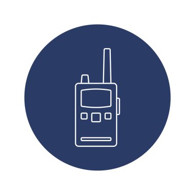 Tıbbi acil durum telsiz konuşma simgesi