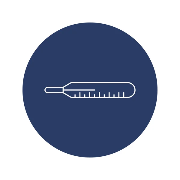 Temperatuurmeetthermometer Icoon — Stockvector