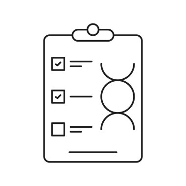 DNA test raporu simgesi vektörü