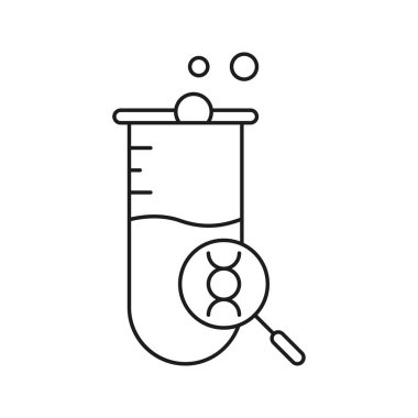genetik test DNA laboratuarı simgesi