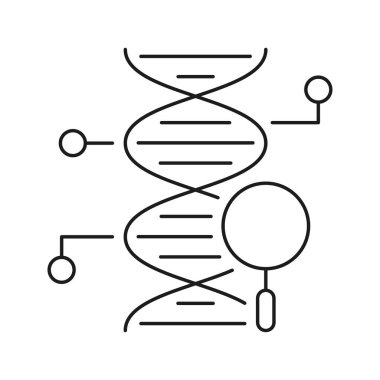 DNA bulma simgesi vektörü