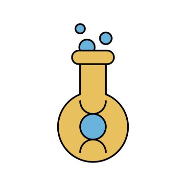 DNA laboratuvarı simge vektörü araştırıyor