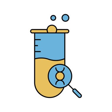 genetik test DNA laboratuarı simgesi