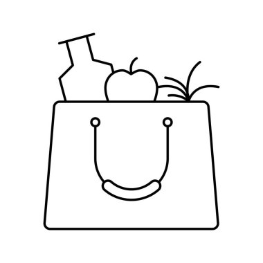 market yemekleri ve meyve teslimatı ikonu