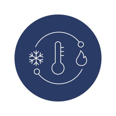 Hava sıcaklığı metre simgesi vektörü