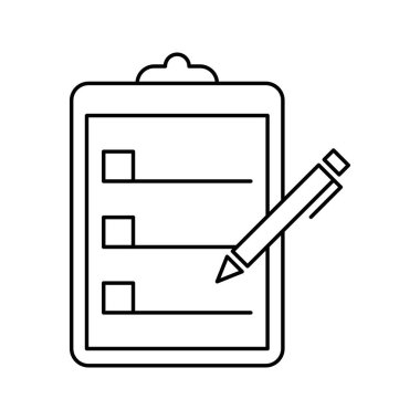 hava ölçüm raporu pano simge vektörü