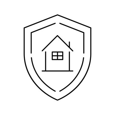 ev güvenlik kalkanı simgesi