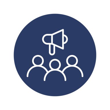 İş pazarlama ekibi simgesi