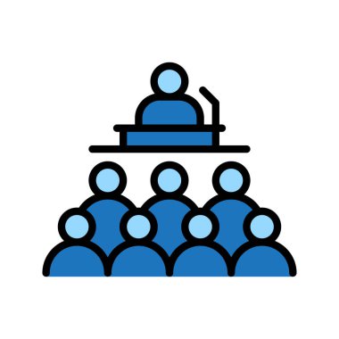 işletme eğitimi öğretim konferansı simgesi