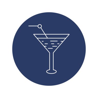 Yaz sahili taze içecek ikonu