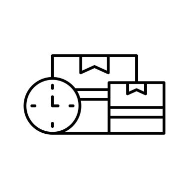 zamanında ürün dağıtım simgesi