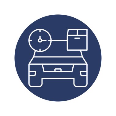 fast food ve ürün dağıtım arabası simgesi