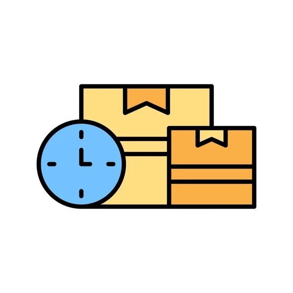 Time Product Delivery Icon — Stock Vector