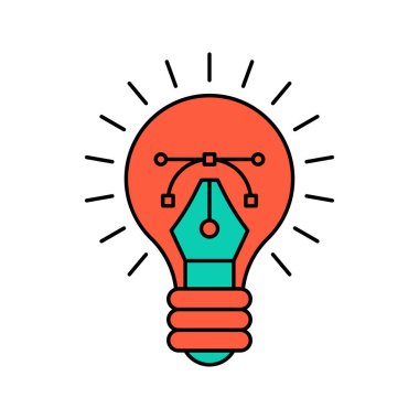 yaratıcı tasarım fikri simgesi
