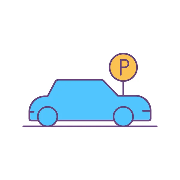 Bilparkeringsikon — Stock vektor