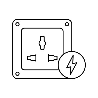 elektrik birleştirilmiş soket simgesi