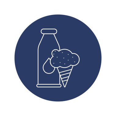 Süt ve yiyecek sütü simgesi