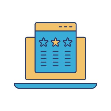 Dijital çevrimiçi modern belge web simgesi