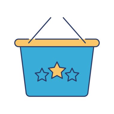 Modern alışveriş arabası simgesi