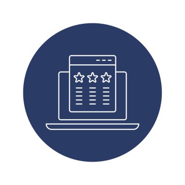 Dijital çevrimiçi modern belge web simgesi