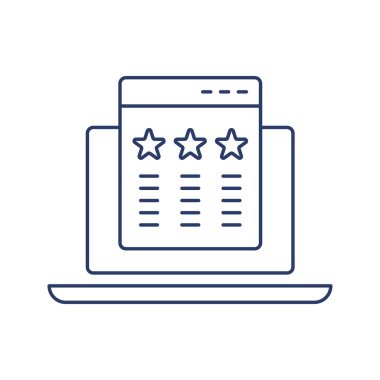 Dijital çevrimiçi modern belge web simgesi