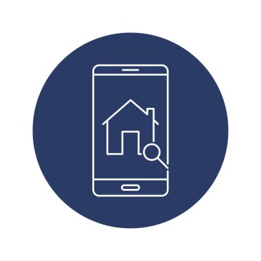 Çevrimiçi gayrimenkul arama simgesi