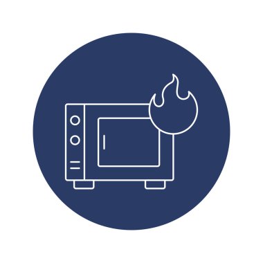 yaratıcı mutfak elementleri fırın simgesi