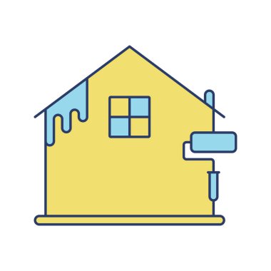 ev rengi boya fırça simgesi