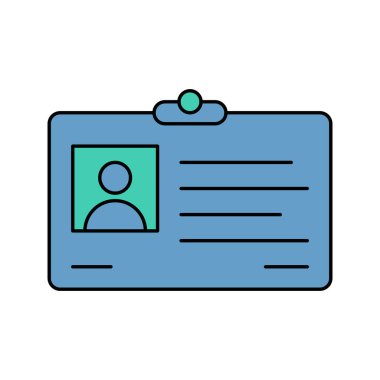 Şirket kimlik kartı simgesi