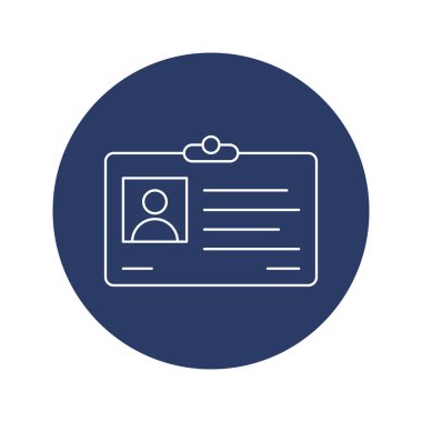 Şirket kimlik kartı simgesi